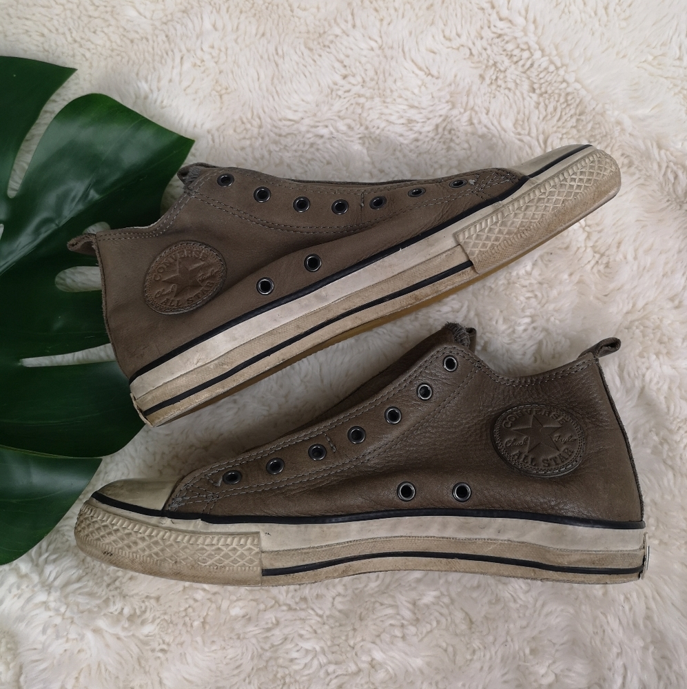 John Varvatos x converse leather sneakers